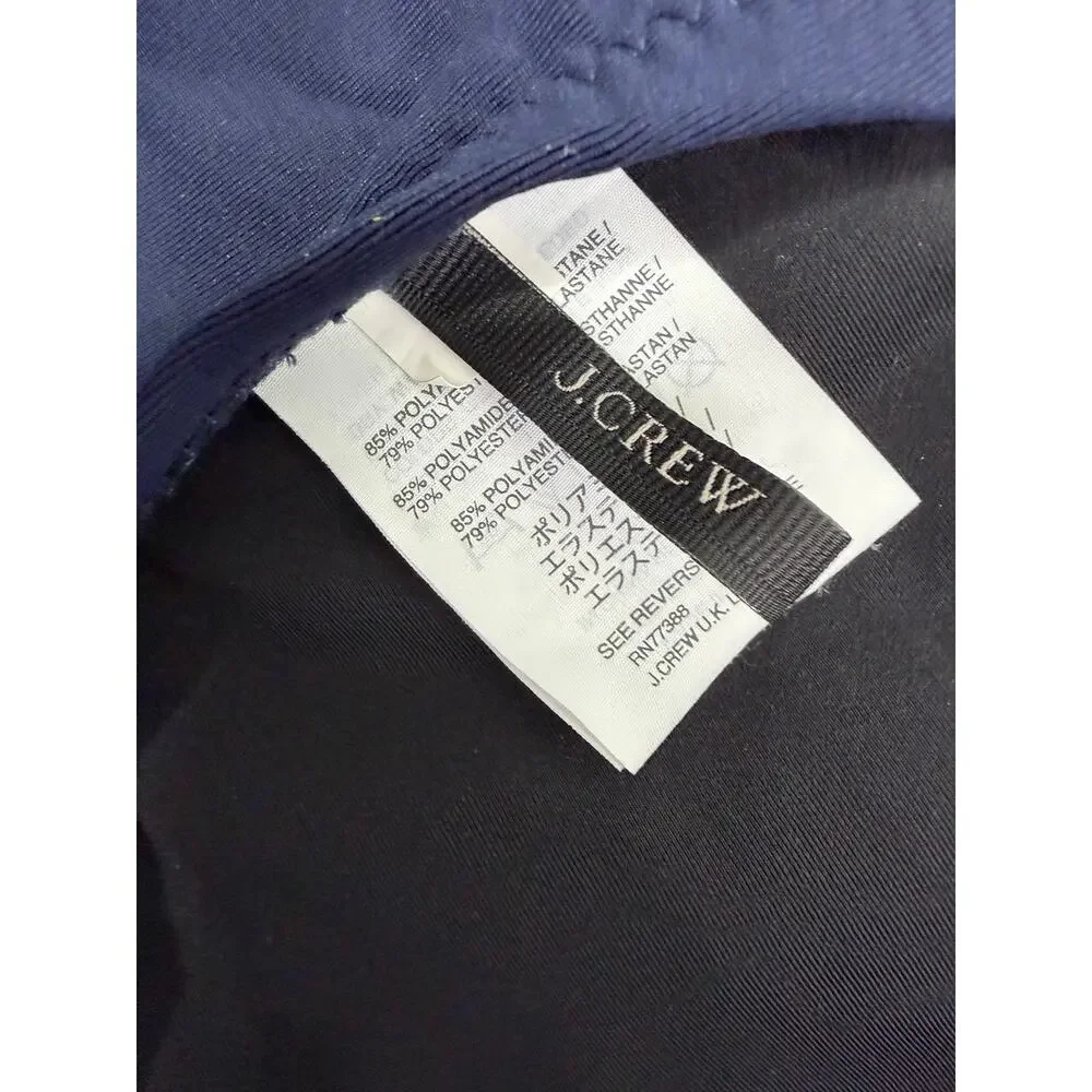 J.Crew Maggie Baby Bow Back One Piece Swimsuit Navy Size 16